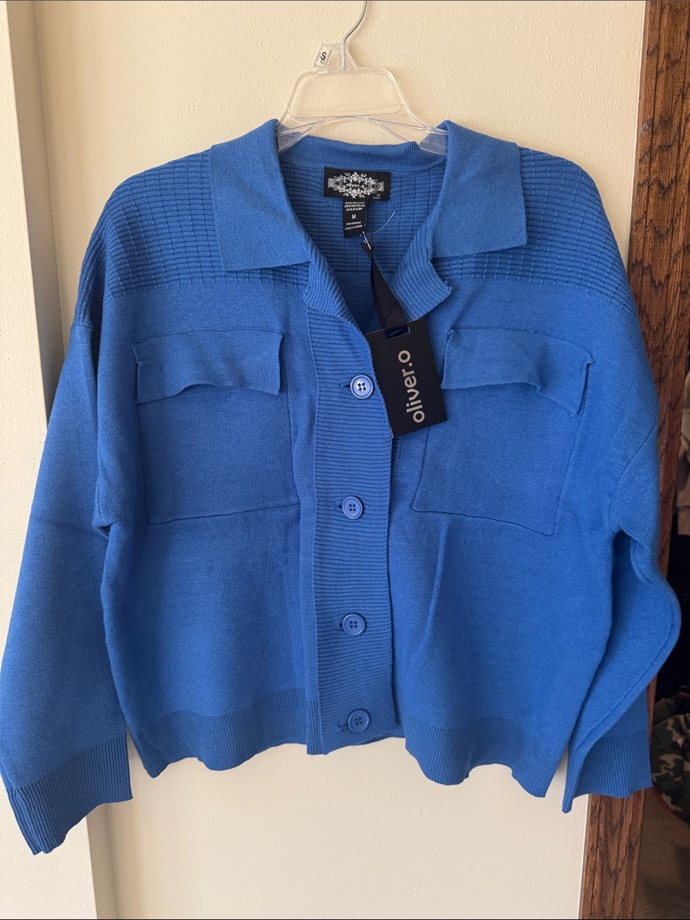 Womens Bright Blue Lightweight Sweater